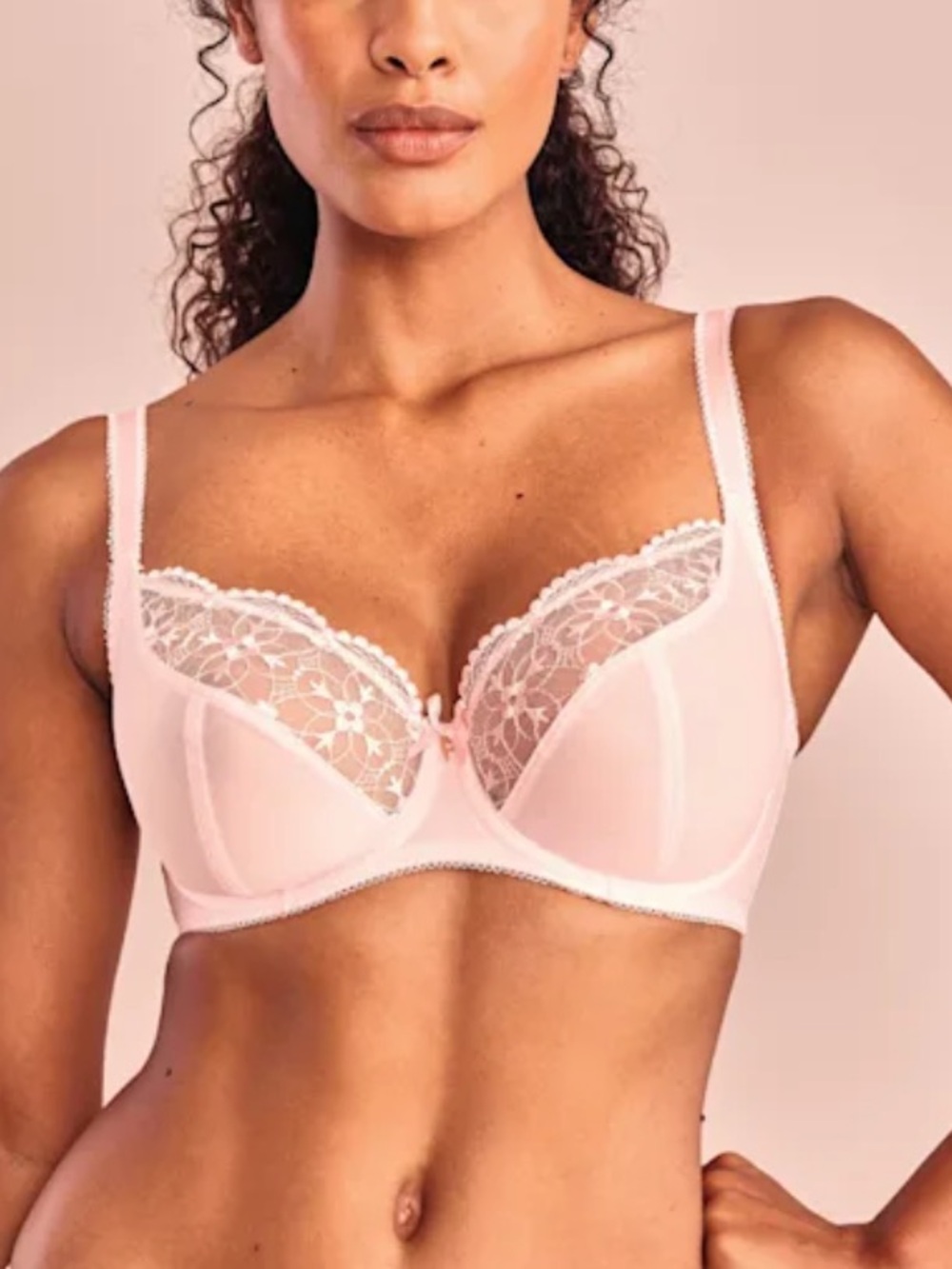 Freya Pale Pink Lace Underwire Bra 32J